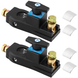 2Pcs Battery Disconnect Switchs, 12V/24V Battery Shut Off Switch, High Current Master Batterys Power Cut Isolator Kill Switch, Quick Disconnect Batterys Cut Off for Car RV Boat