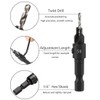 Saipor 5pcs Wood Countersink Drill Bit Set Hex Shank Quick