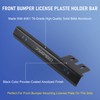 JDMSPEED Black Front Bumper License Plate Mount Bracket Relocator Holder