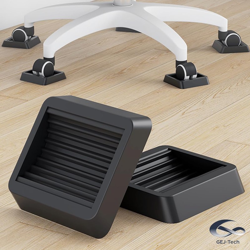 GEJ-Tech Caster Stopper Chair Fixing Caster Fixing Vibration Absorption Anti-Scratch