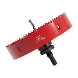 6-5/16 Inch (160mm) M42 Bi-Metal Hole Saw, Hex Shank Hole Saw Drill Bit for Wood, Plywood, Plastic, Gypsum Board, Various Thin Metal Sheets