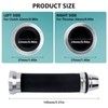 2PCS Motorcycle Handlebar Grips,7/8" & 1" Soft Rubber Grips with