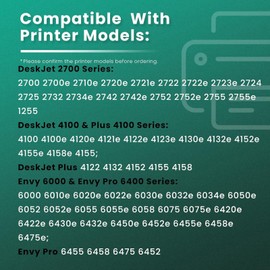 67XL Ink Cartridges Black/Color Combo Replacement for HP 67 XL 67XL Ink Cartridge for DeskJet 4155e 2734e 4100e 2855e 4255e 2700 2755e 2700e Envy 6055e 6000 6455e 6400 Printer Ink 67 (2-Pack)