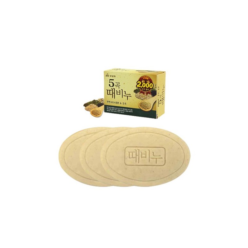 무궁화 때비누 3개 세수비누 Mugunghwa Cleansing Soap 3 Pieces
