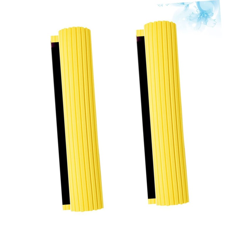 IWOWHERO 2pcs Sponge Mop Head Mop Automatic Wipes Roller Mop