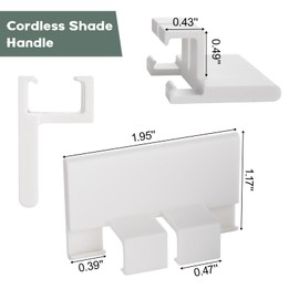 EAORBD Cordless Blinds Pull Handle for Graber Honeycomb Shade Lift - 4 Pieces for 3/4" Bali Blind Cellular Shades