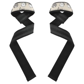 Lindas correas de levantamiento de fitness para gatito de dibujos animados, antideslizantes, accesorios de gimnasio para levantamiento de pesas, levantamiento de peso, ejercicio, entrenamiento de