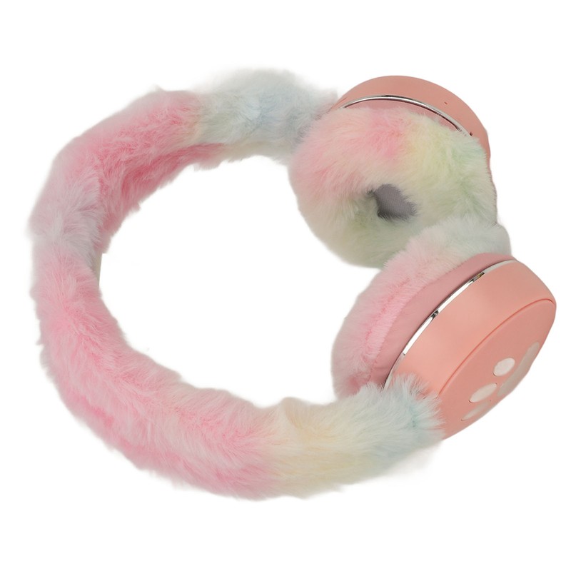 Bluetooth Headset Multifunctional Foldable Cartoon Innovative Plush Warm Earmuff Deep