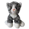 Hands on a Ganz Heritage Collection Grey Tiger Tabby Cat