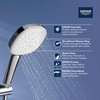 GROHE 26776002 Tempesta Hand Shower, 2-Spray, Square, 1.5 GPM, StarLight