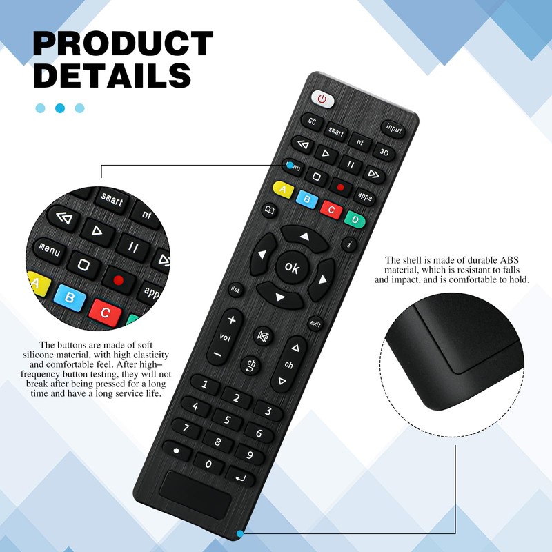 Saysurey 10 Pack TV Remote Universal Replacement Compatible with All