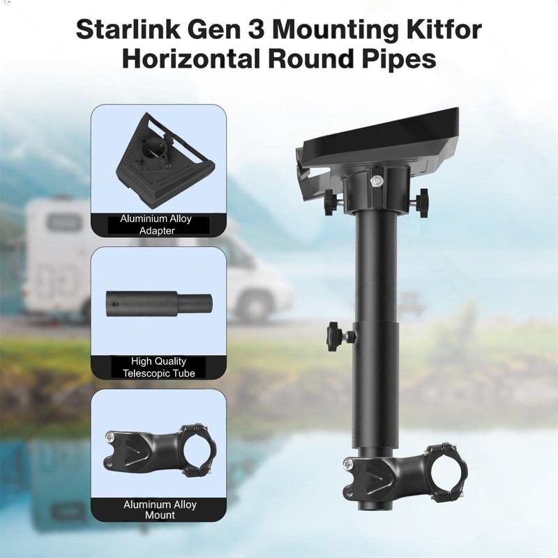 Starlink Gen 3 Universal Mount - RV, Camper, Yacht, Pole,