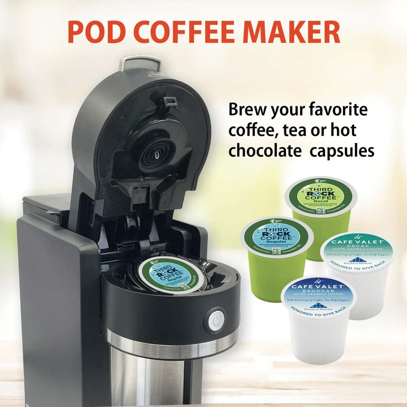Café Valet Barista Single Serve Coffee Maker, Compatible with K-Cup