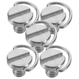 TEHAUX 5Pcs D Ring Camera Screws for Tripod Mounting Quick Release Fixing Screws Lightweight Durable Construction Compatible with Cameras Accessories