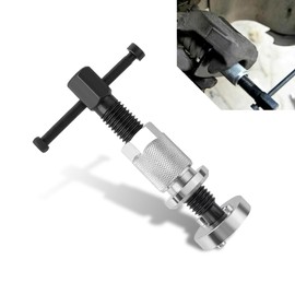 Nomocale 1 PC Automobile Disc Brake Cylinder Adjustment Kit, Stainless Steel Brake Caliper Piston Rewinding Tool, Brake Pad Replacement Tool, Universal for Most Cars Repair Accessories (Silver)