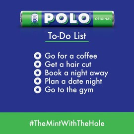 Nestle Polo Mint Original Tube 34g (Pack of 3)