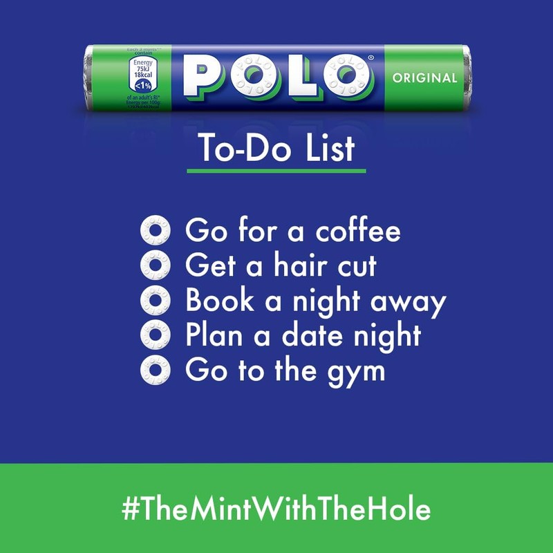 Nestle Polo Mint Original Tube 34g (Pack of 3)