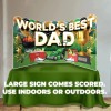VictoryStore Father's Day Oversized EZ Yard Cards World's Best Dad