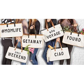 Santa Barbara Designs Canvas Tote - Bon Voyage