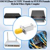 QIANRENON LC Female to ST Female Hybrid Fibre Optic Coupler