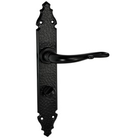 Hardware Store Door Fitting Handle Set Door Handle BB PZ WC Black Door Handle Wrought Iron (72 WC - Bathroom)