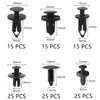 120 PCS Nylon Car Fasteners Rivet Clips,Plastic Car Retainer Clips,Six