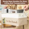 Dawutian TBR Book Organizers and Storage Basket ,Collapsible Storage Basket
