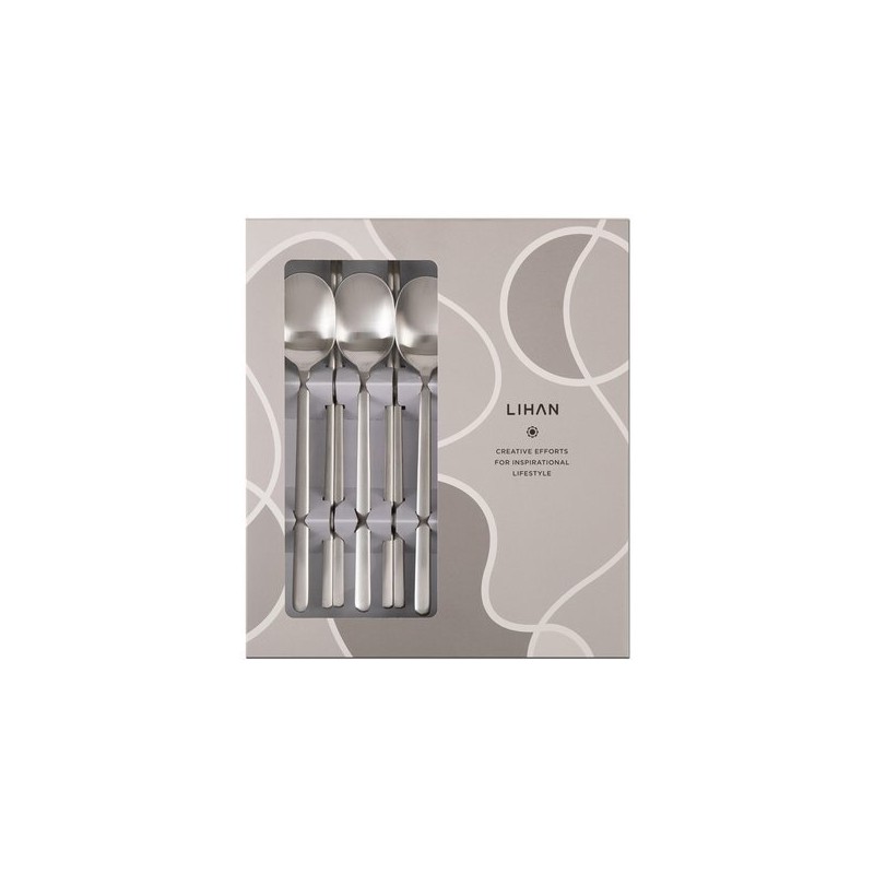 Rihan Vida Matte Stainless Steel Cutlery 5-Piece Set / 리한
