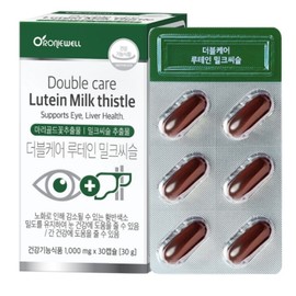 로니웰 Roniwell Double Care Lutein Milk Thistle Extract 30 Tablets Silymarin Liver Nutrition / 로니웰 더블케어 루테인 밀크씨슬 추출물 30정 실리마린 간영양제