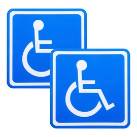 Flaconi 2 x Disabled Car Sticker, Magnetic Sign for Wheelchair Users, Disabled Sticker Wheelchair Car Sticker, Disabled Sign for Car, Suitable for Cars, Motorhome, Van, Van, Trucks