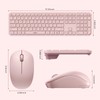 Wireless Keyboard and Mouse Combo - seenda Full Size 2.4G