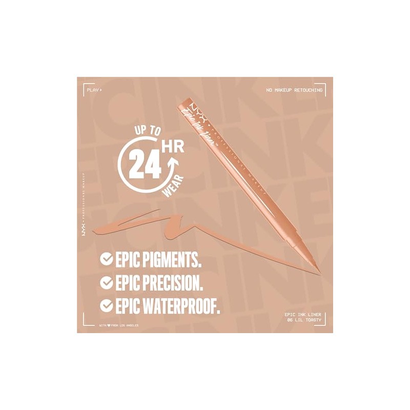 Nyx Professional Makeup Epic Ink Liner Delineador de Ojos a