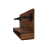 KINMADE Industrial Wine Racks Wall Mounted with Stem Glass Holder,Metal