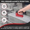 100 Lb Magnet with Handle, Powerful Magnetic Pickup Tool with