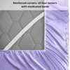 Lirex Satin Fitted Sheet, Luxurious Silky Smooth Polyester Bedding Soft