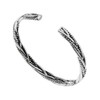 TURTLEDOVE Vintage Twisted Cuff Bracelet, Stainless Steel Woven Bangle Bracelet,