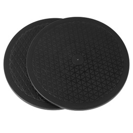 2 Pcs (12 Inch) Heavy Duty Rotating Swivel Stand - Lazy Susan with Steel Ball Bearings for Model Base/Rotating Plants/Crafts Stand Monitor/TV/Monitors/Potted Plants (360˚ Rotation)