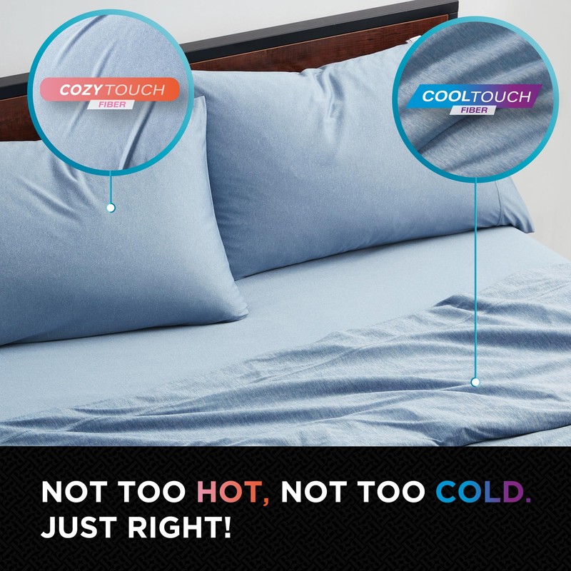 Brookstone Comfort Queen Sheet Set | Innovative Cooling Sheets for