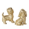 Deco 79 Polystone Dog Decorative Sculpture Sitting and Standing Home