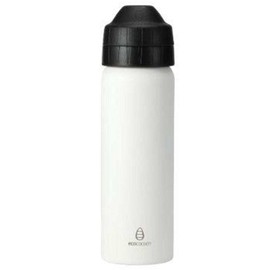 EcoCocoon Stainless Steel Water Bottle 600ml, White Jade