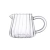 JIEJE Small Glass Pitcher, Glass Milk Pitcher, Glass Creamer Pitcher,
