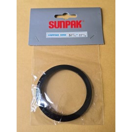 SUNPAK Vtg NOS Metal Step Up Adapter Ring 58mm Lens to 67mm Filter Converter E58-E67