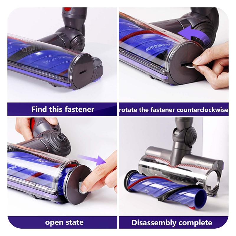 Upgrade Anti-Tangle Replacement Head Compatible with Dyson Digital Slim, V12
