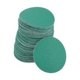 TUCKBOLD Car Sanding Discs 2inch 120 Grit Abrasion Resistance | Round Hook and Loop Sandpaper Green 50 Pcs