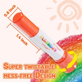 YPLUS Paint Sticks for Kids, Flashdry Tempera Paint Stick for Toddler, Non-toxic Washable Coloring Art Supplies for Ages 2-4 3-5, 6 Colors