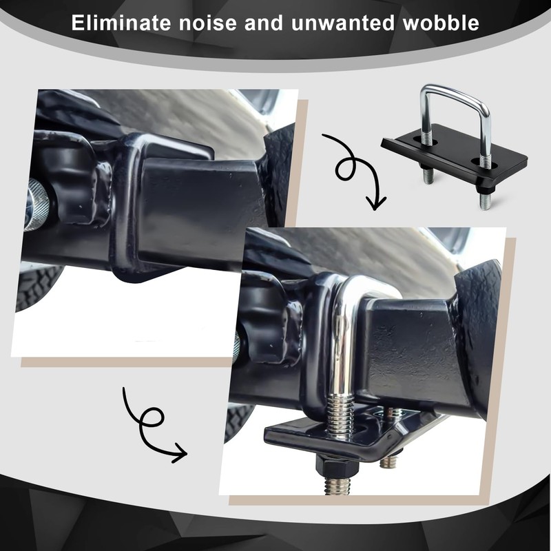 Cenipar Hitch Tightener Anti-Rattle Stabilizer for 1.25" and 2" Hitches