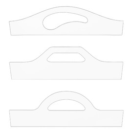 DICOSMETIC 3Pcs Handle Template Cutting Board 3 Styles Templates for Woodworking Acrylic Router Templates for DIY Kitchen Craft