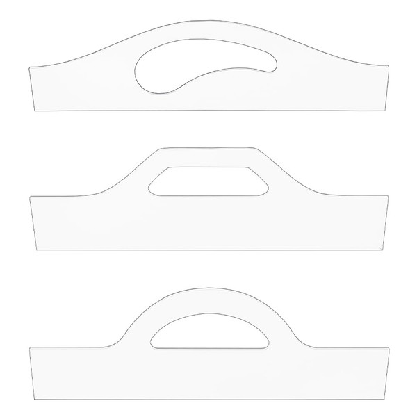 DICOSMETIC 3Pcs Handle Template Cutting Board 3 Styles Templates for