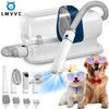 LMVVC Multi-Suction Pet Grooming Kit, 2.3L, with Pet Grooming Tools