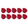 10pcs Wrist Pin Cushion Soft Elastic Heart Shaped Wearable Needle